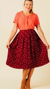 Harkel Button Print Skirt